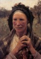 Head of a Peasant Woman modern peasants impressionist Sir George Clausen